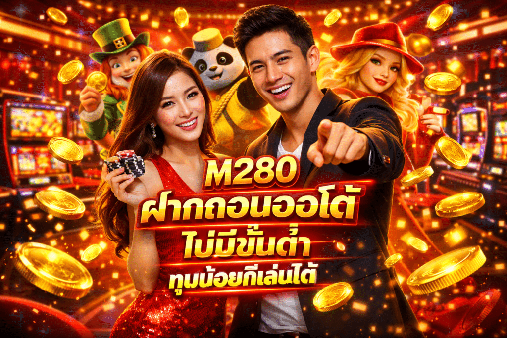 M280 ฝากถอนออโต้ ไม่มีขั้นต่ำ ทุนน้อยก็เล่นได้